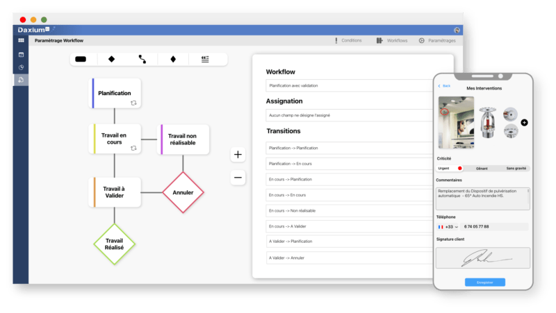 Workflows et automatismes des process avec Daxium-Air