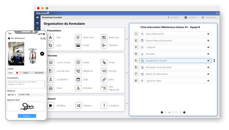 Crea formularios personalizados para tus obras con Daxium-Air