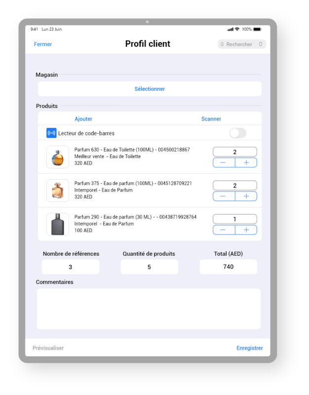 Create your customer database with Daxium-Air