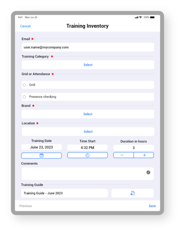 Digitalize your training inventory Digitize your training inventory with Daxium-Air