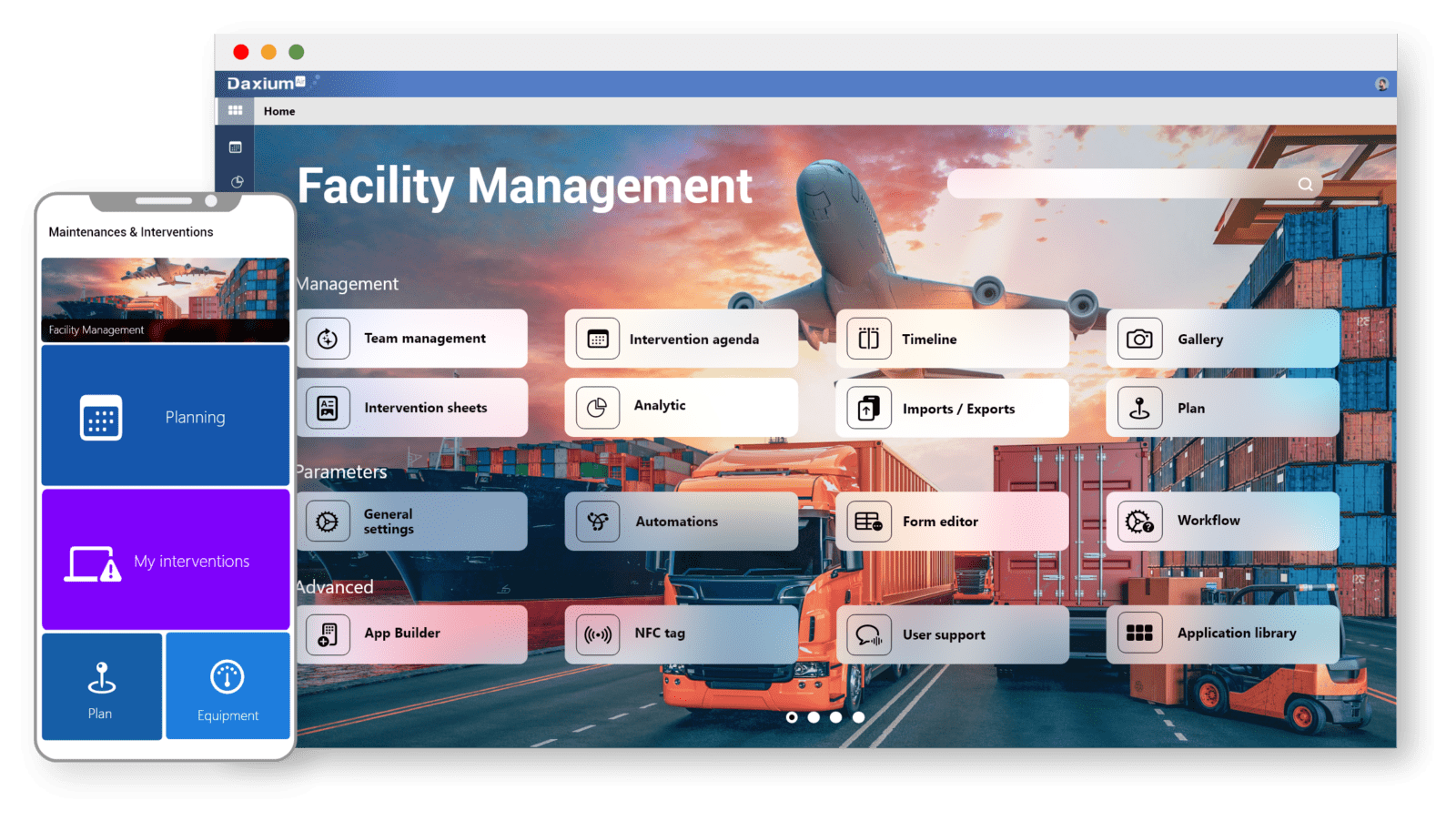 Web and mobile application library with Daxium-Air Web and mobile application library with Daxium-Air