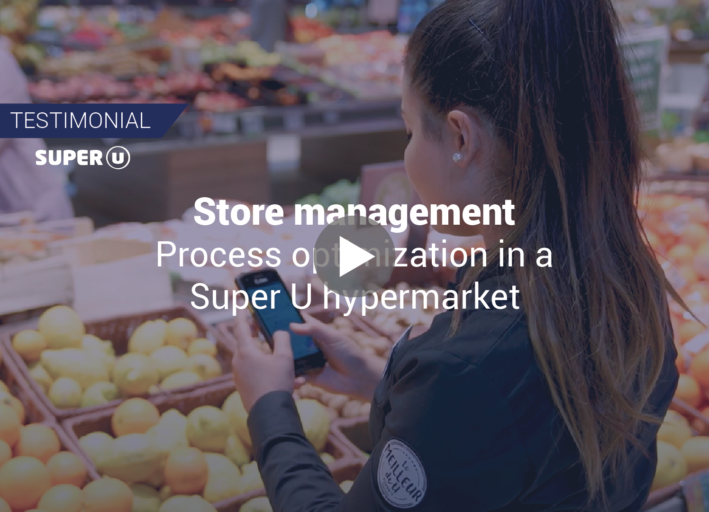 How did Super U in Vertou optimize its in-store processes with the Daxium-Air application?