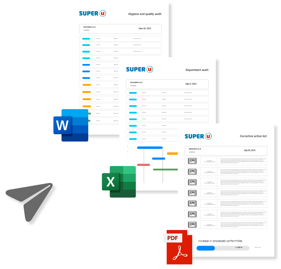 Daxium supermarket distribution audit report