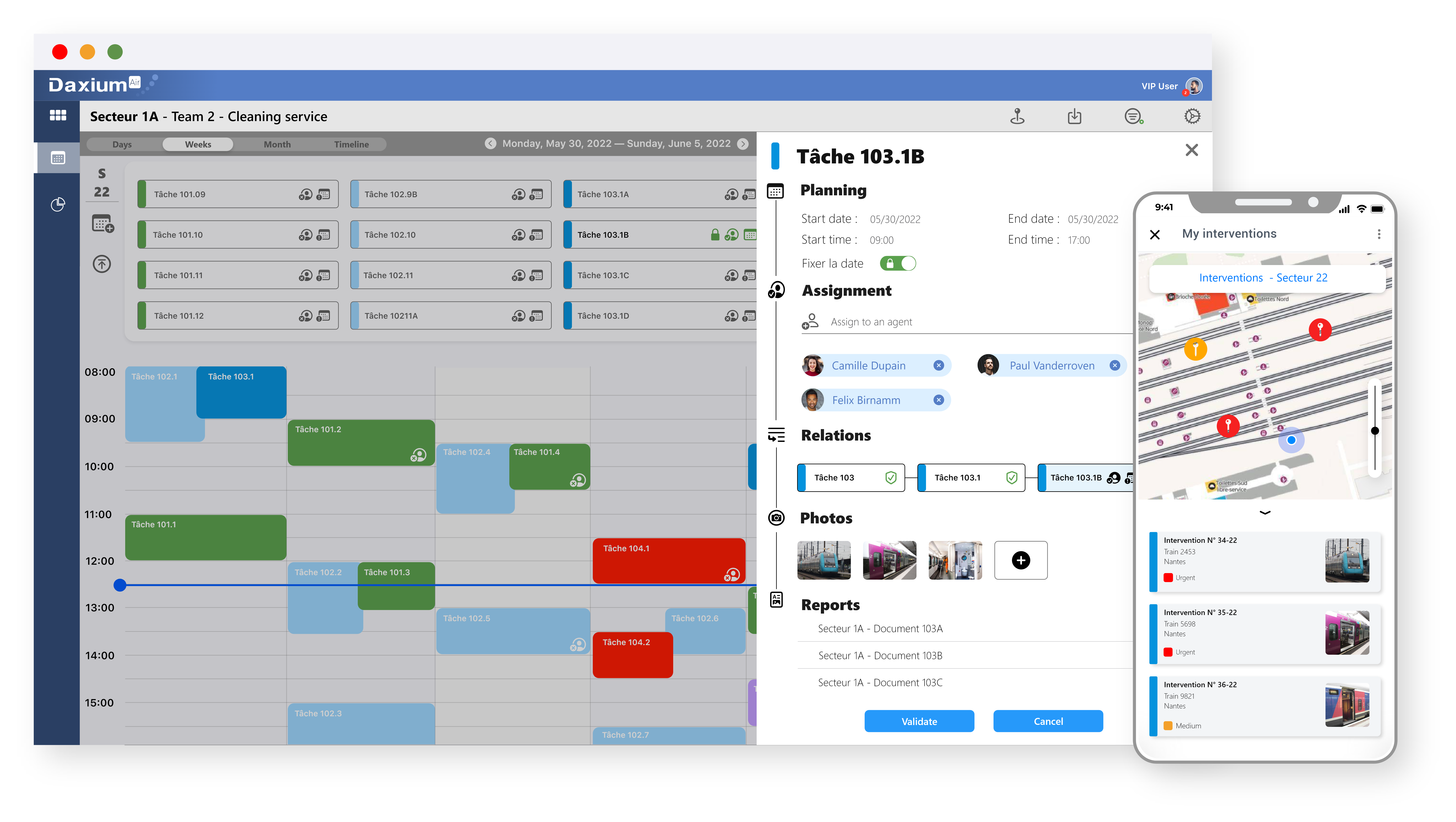Access a Schedule of Your Services Access a Schedule of Your Services with Daxium-Air
