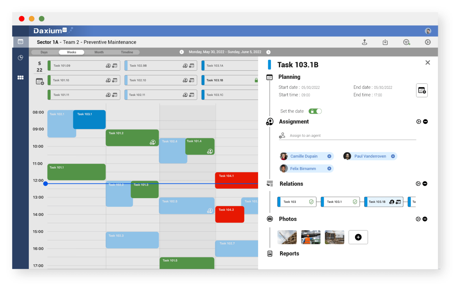 Plan your field teams' working hours with Daxium-Air