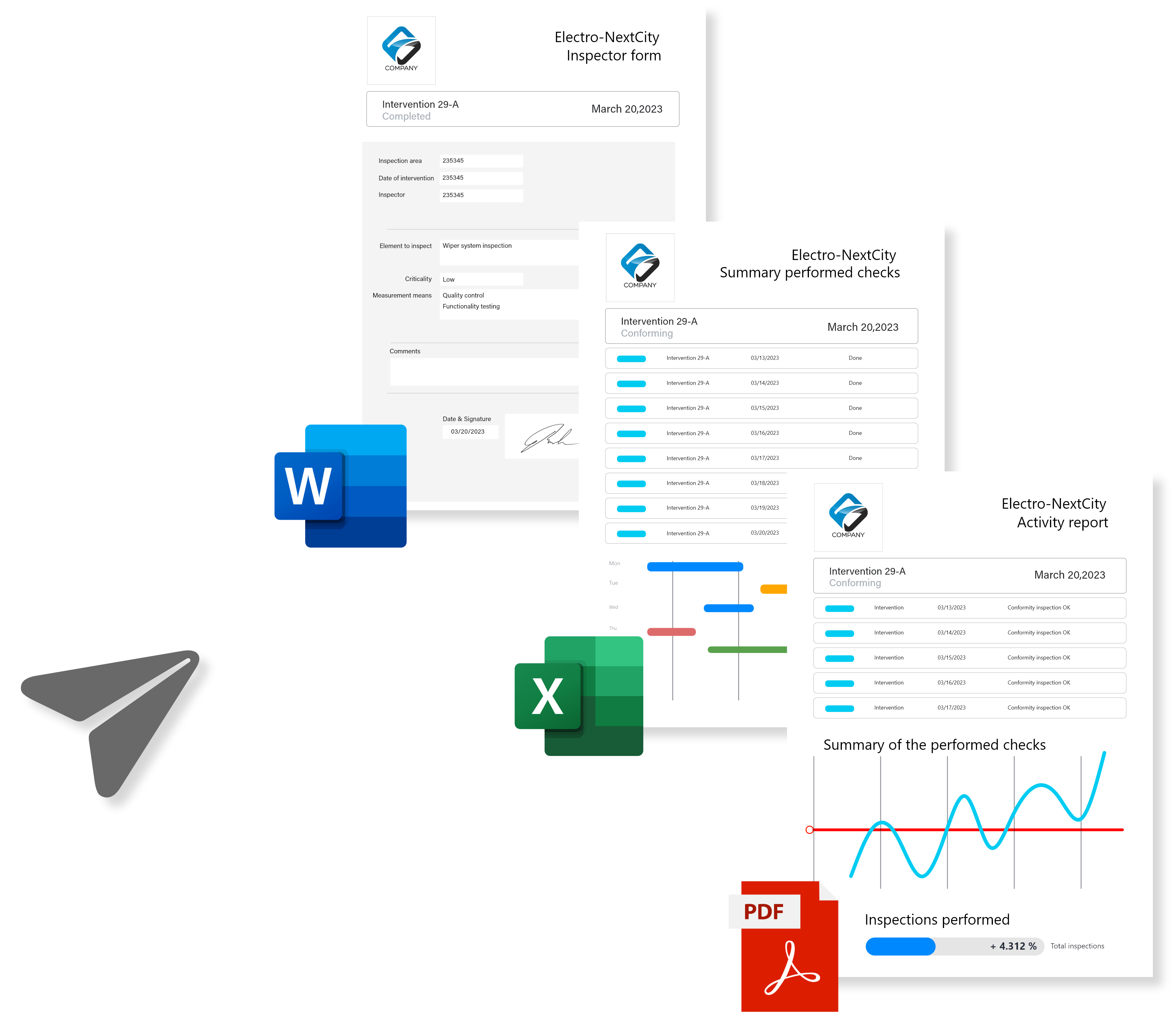 Export Your Inspection Reports with Daxium-Air